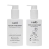 Cadó Leave-in Conditioner duo featuring the Curl Balance & Protect for adults and the For Little Curls for children.