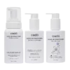 The complete cadó ritual bundle featuring the Curl Defining Foam, Leave-in Conditioner, and For Little Curls edition.