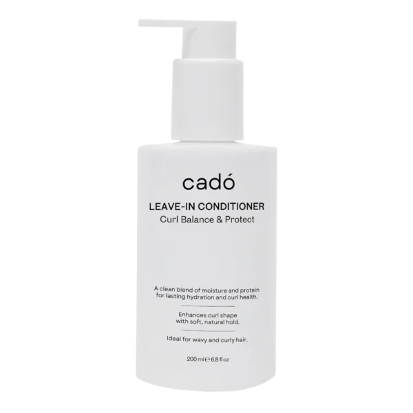 Professional bottle of cadó Leave-in Conditioner for hydration and curl protection, ideal for wavy and curly hair.
